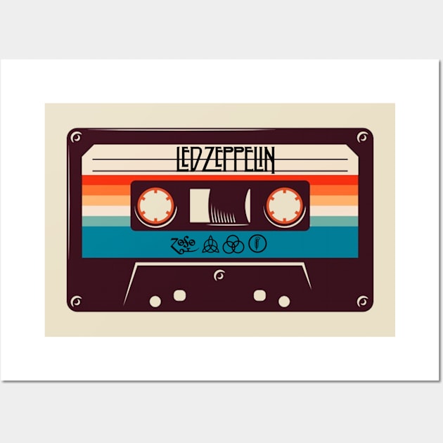 Vintage Cassette Tape - Led Zepplin Wall Art by SurePodcast